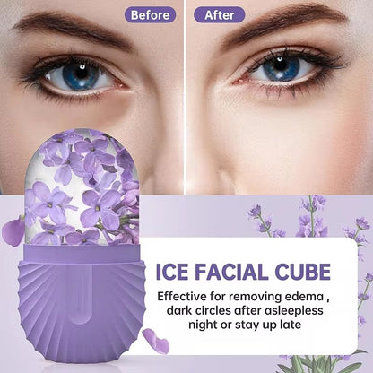 Ice Face Roller Beauty Massage Silicone for Eye Puffiness Shrink Pores Velura