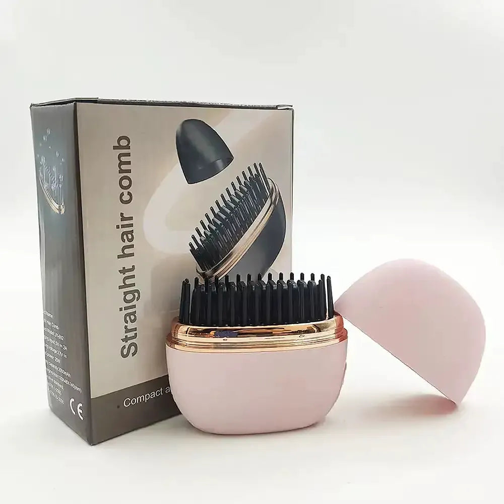 New Wireless Straightening Comb Portable USB Charging Hair Straightener Brush Heating Plates Comb for Smooth Styling Hair Styler Velura