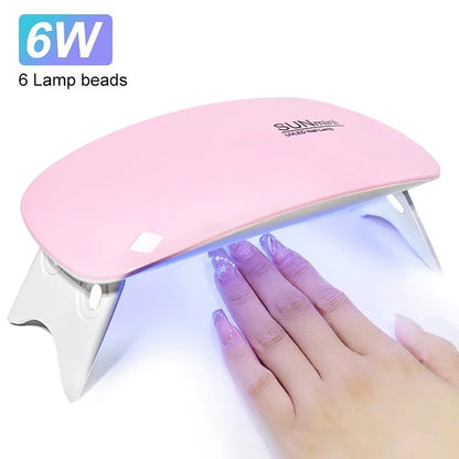 Mini Nail Dryer – USB Rechargeable LED Gel Lamp Velura