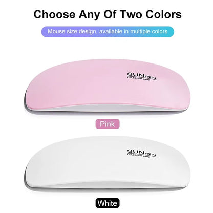 Mini Nail Dryer – USB Rechargeable LED Gel Lamp Velura