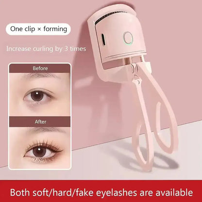 Electric Heated Eyelash Curler – USB Rechargeable Long-Lasting Lash Tool Velura