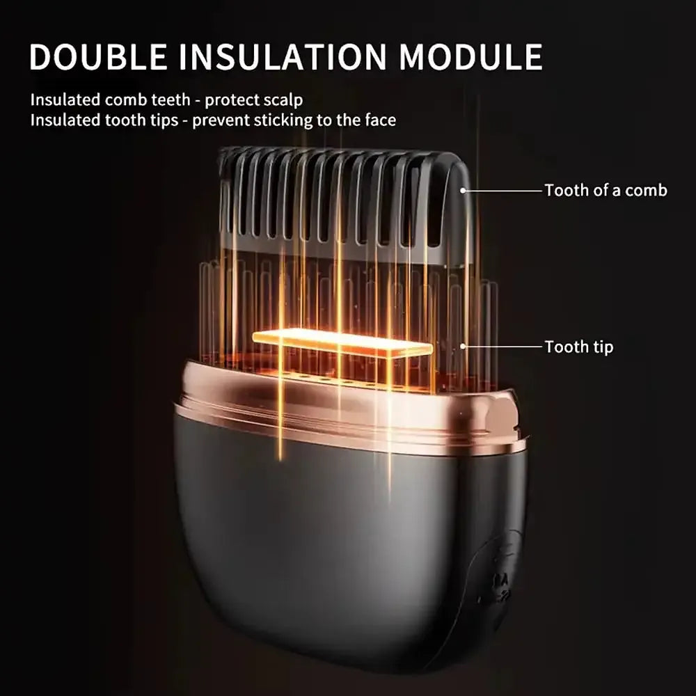 New Wireless Straightening Comb Portable USB Charging Hair Straightener Brush Heating Plates Comb for Smooth Styling Hair Styler Velura