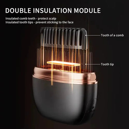 New Wireless Straightening Comb Portable USB Charging Hair Straightener Brush Heating Plates Comb for Smooth Styling Hair Styler Velura