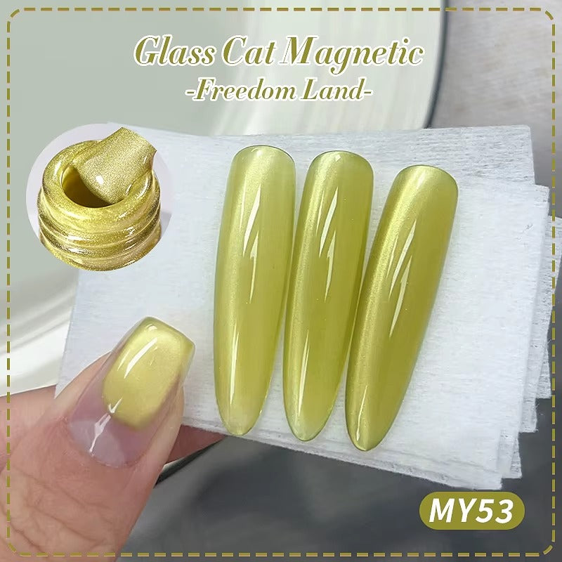 Gel Nail Polish – Pink Cat Eye Magnetic Jelly Crystal Nail Polish 10ml Velura