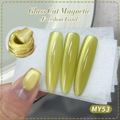 Gel Nail Polish – Pink Cat Eye Magnetic Jelly Crystal Nail Polish 10ml Velura